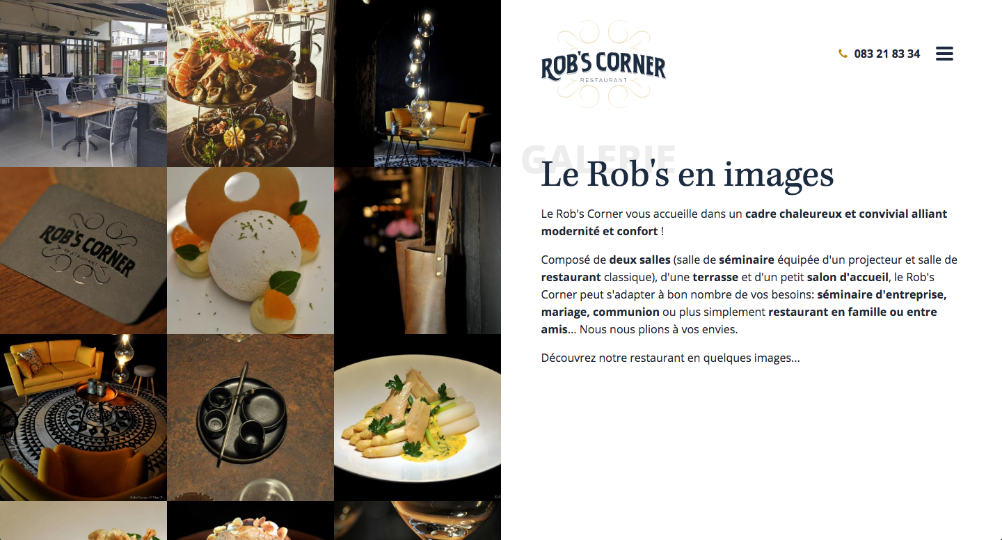 Page Galerie - Rob's Corner