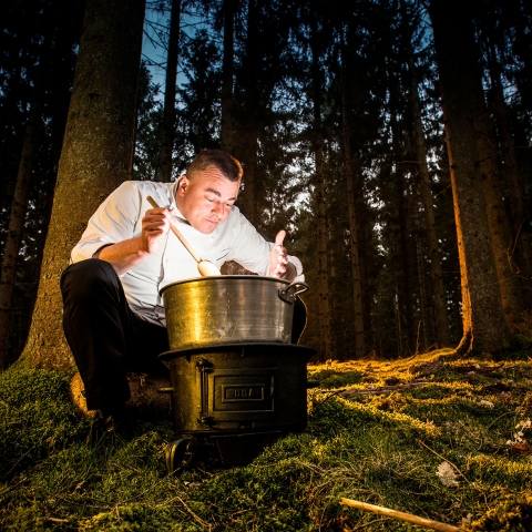 Portrait du chef Laurent Bâlon